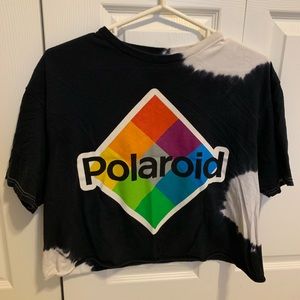 Polaroid cropped t-shirt